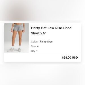 Hotty Hot Low - Rise Lined Shorts 2.5